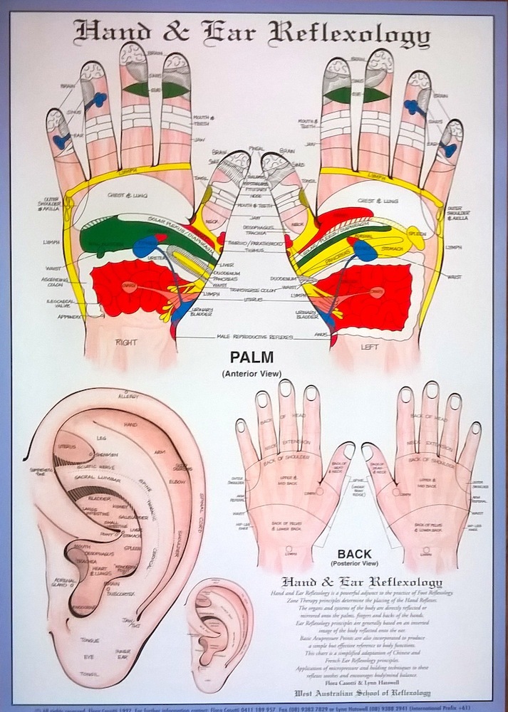 Wrist Reflexology Chart