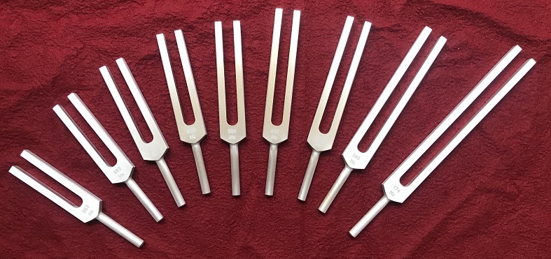 Yantra Solfeggio Tuning Forks Set of 9 for Healing DNA Repair Blessings Miracle 