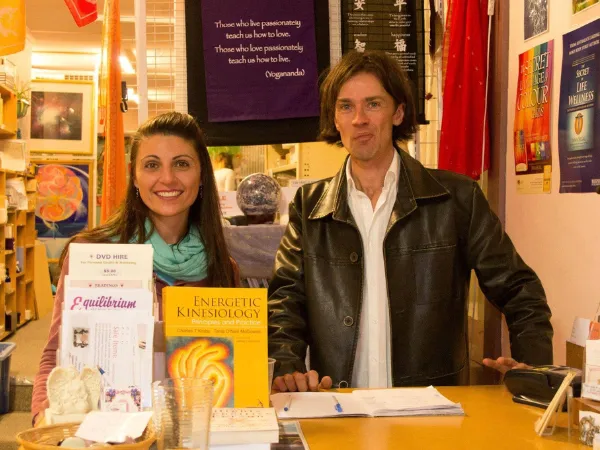 Equilibrium staff behind the counter of the original Melbourne shop