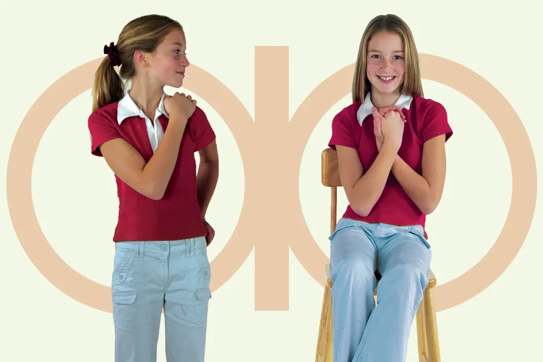 Children doing Brain Gym® movements