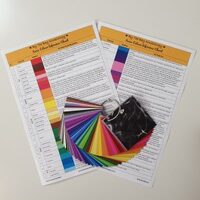 Aura Colour Cards & Reference Chart set