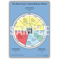 Brain Gym Action Balance Wheel chart (Damaged)
