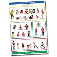 Brain Gym Activities Chart for Children A1  (Sale))