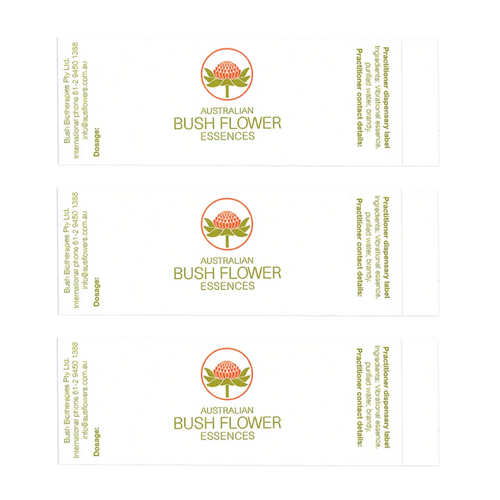 Australian Bush Flower Essences Labels