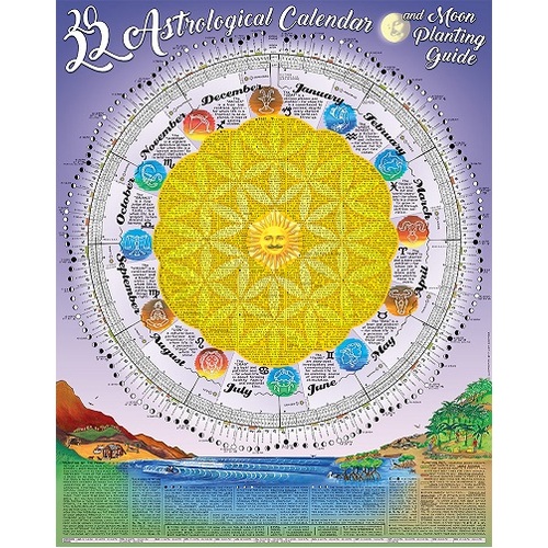 2022 Astrological Calendar & Moon Planting Poster