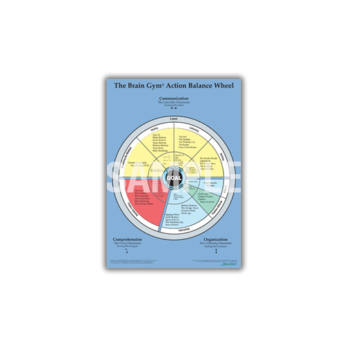 Brain Gym Action Balance Wheel chart (Damaged)