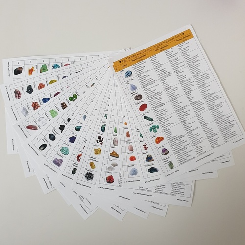 Crystal Reference Chart Set