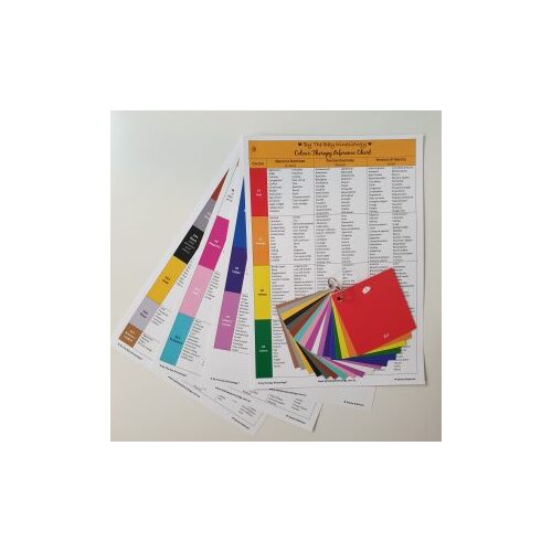 Colour Therapy Reference Chart & Cards Set